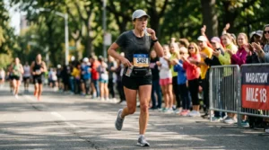 biegacz na maratonie